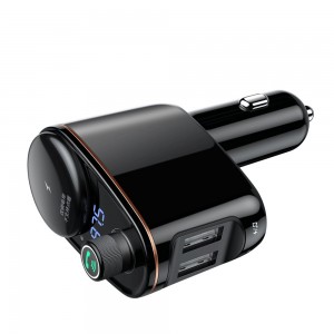 Încărcător Auto Baseus cu modulator FM Negru