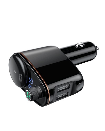 Încărcător Auto Baseus cu modulator FM Negru