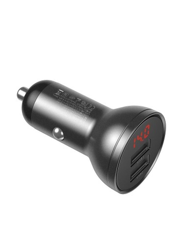 Încărcător Auto Baseus Digital Display 4.8A 24W Negru
