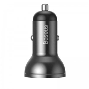 Încărcător Auto Baseus Digital Display 4.8A 24W Negru