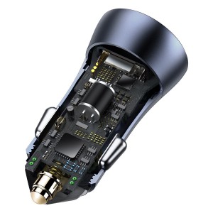Încărcător Auto Baseus Golden Contactor Pro 40W Negru
