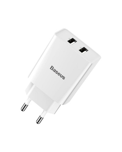 Incarcator de retea BASEUS Speed Mini Dual U, 10.5W - Alb