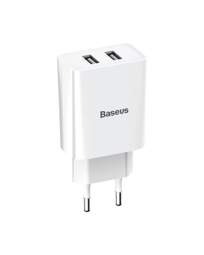 Incarcator de retea BASEUS Speed Mini Dual U, 10.5W - Alb Incarcator de retea BASEUS Speed Mini Dual U, 10.5W - Alb