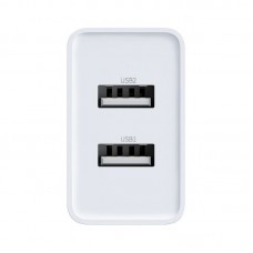 Incarcator de retea BASEUS Speed Mini Dual U, 10.5W - Alb