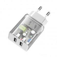 Incarcator de retea BASEUS Speed Mini Dual U, 10.5W - Alb