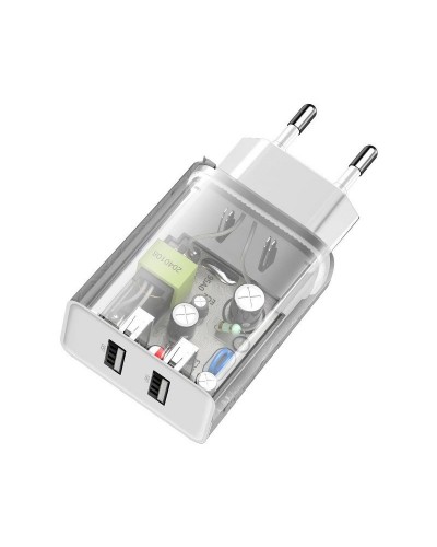 Incarcator de retea BASEUS Speed Mini Dual U, 10.5W - Alb Incarcator de retea BASEUS Speed Mini Dual U, 10.5W - Alb