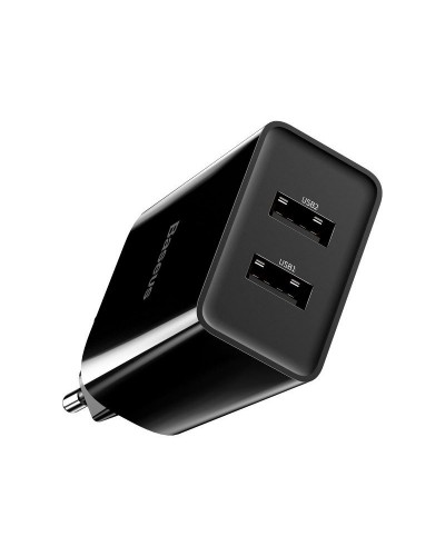 Incarcator de retea BASEUS Speed Mini Dual U, 10.5W - Negru Incarcator de retea BASEUS Speed Mini Dual U, 10.5W - Negru