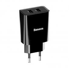 Incarcator de retea BASEUS Speed Mini Dual U, 10.5W - Negru