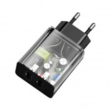 Incarcator de retea BASEUS Speed Mini Dual U, 10.5W - Negru