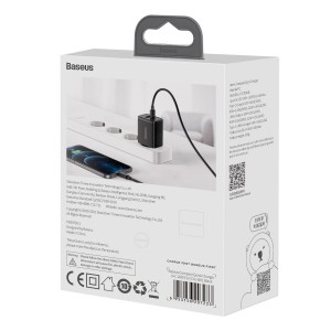 Încărcător Rețea Baseus Compact 20W Negru