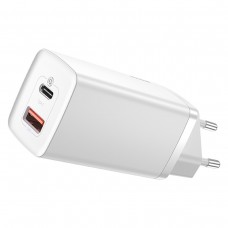 Încărcător Rețea Baseus GaN2 Lite Quick 65W Alb