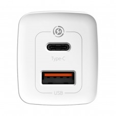 Încărcător Rețea Baseus GaN2 Lite Quick 65W Alb