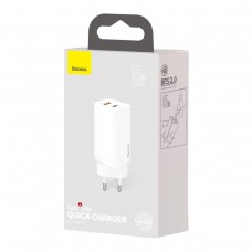 Încărcător Rețea Baseus GaN2 Lite Quick 65W Alb