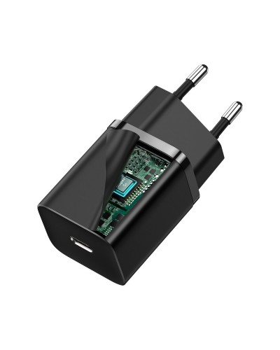 Incarcator de retea Baseus Super Si Quick Charger 1C 1x USB C, 30W - Negru