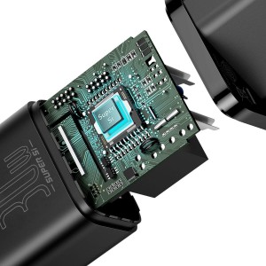 Incarcator de retea Baseus Super Si Quick Charger 1C 1x USB C, 30W - Negru