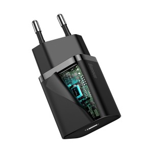 Încărcător Set Baseus Super Si Cablu 20W Negru