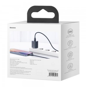 Încărcător Set Baseus Set Baesus Super 20W Albastru