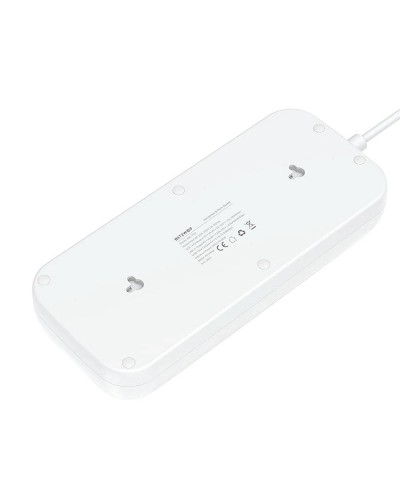 Incarcator Prelungitor BlitzWolf BW-PC2, 8 prize, 3x USB, 1x USB-C, 2500W, 2m - Alb