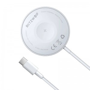 Incarcator Wireless BlitzWolf BW-FWC9 Qi Wireless Fast Charger Stand Holder 15W - Alb