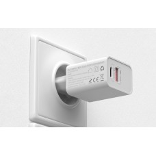 Incarcator de retea BlitzWolf BW-S20, 1x USB, 1x USB-C, 20W - Alb