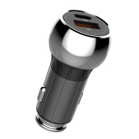 Incarcator Auto LDNIO C1, 1x USB, 1x USB-C, PD, QC 3.0, 36W - Negru