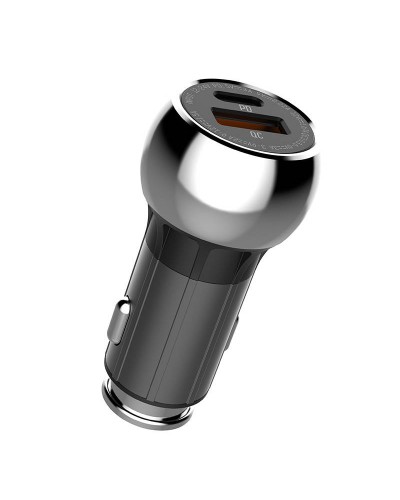 Incarcator Auto LDNIO C1, 1x USB, 1x USB-C, PD, QC 3.0, 36W - Negru