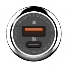 Incarcator Auto LDNIO C1, 1x USB, 1x USB-C, PD, QC 3.0, 36W - Negru