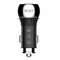 Incarcator Auto LDNIO C1, 1x USB, 1x USB-C, PD, QC 3.0, 36W - Negru