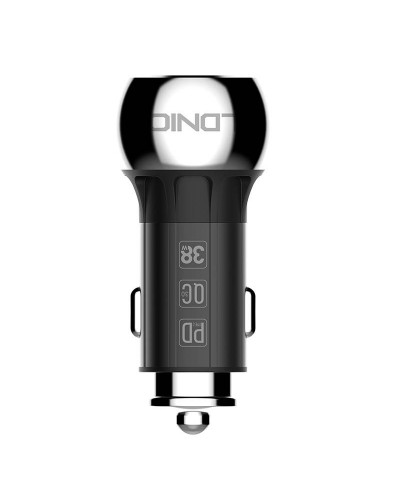 Incarcator Auto LDNIO C1, 1x USB, 1x USB-C, PD, QC 3.0, 36W - Negru