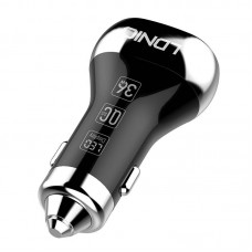 Incarcator Auto LDNIO C2, 2x USB, QC 3.0, LED, 36W - Negru
