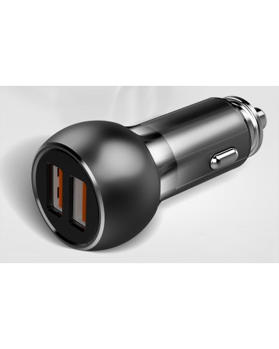 Incarcator Auto LDNIO C503Q, 2x USB, QC 3.0, 36W - Negru