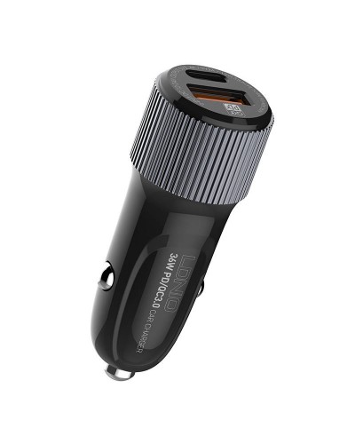 Incarcator Auto LDNIO C510Q, 1x USB, 1x USB-C, PD, QC 3.0, 36W - Negru