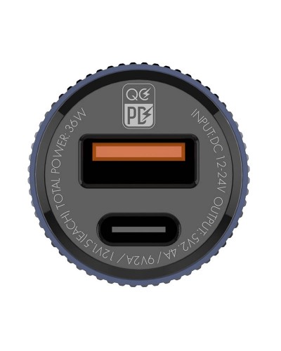 Incarcator Auto LDNIO C510Q, 1x USB, 1x USB-C, PD, QC 3.0, 36W - Negru