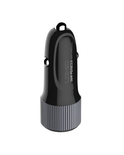 Incarcator Auto LDNIO C510Q, 1x USB, 1x USB-C, PD, QC 3.0, 36W - Negru