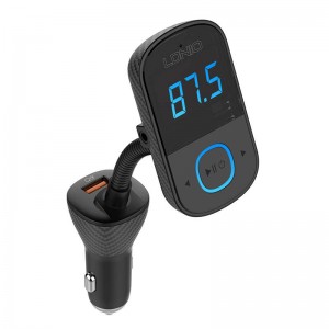 Incarcator auto cu modulator FM LDNIO C705Q, 2x USB, 1x USB Type-C, 45W, QC 3.0, PD 3.0, AUX, Bluetooth - Negru