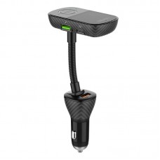 Incarcator auto cu modulator FM LDNIO C705Q, 2x USB, 1x USB Type-C, 45W, QC 3.0, PD 3.0, AUX, Bluetooth - Negru