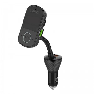 Incarcator auto cu modulator FM LDNIO C705Q, 2x USB, 1x USB Type-C, 45W, QC 3.0, PD 3.0, AUX, Bluetooth - Negru