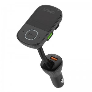 Incarcator auto cu modulator FM LDNIO C705Q, 2x USB, 1x USB Type-C, 45W, QC 3.0, PD 3.0, AUX, Bluetooth - Negru