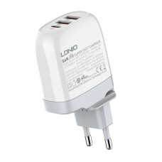 Incarcator de retea GaN LDNIO A3511Q, 2x USB, 1xUSB-C, 65W - Alb
