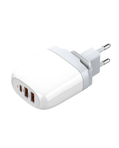 Incarcator de retea GaN LDNIO A3511Q, 2x USB, 1xUSB-C, 65W - Alb Incarcator de retea GaN LDNIO A3511Q, 2x USB, 1xUSB-C, 65W - Alb