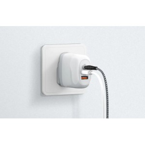 Incarcator de retea GaN LDNIO A3511Q, 2x USB, 1xUSB-C, 65W - Alb