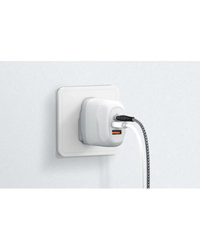 Incarcator de retea GaN LDNIO A3511Q, 2x USB, 1xUSB-C, 65W - Alb Incarcator de retea GaN LDNIO A3511Q, 2x USB, 1xUSB-C, 65W - Alb