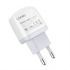 Incarcator de retea LDNIO A2219, 2x USB, 2.4A, 12W - Alb