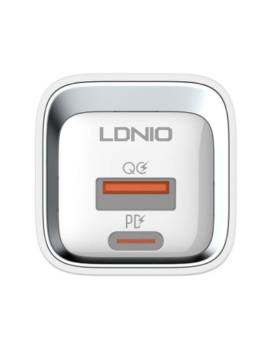 Incarcator de retea LDNIO A2318C, 1x USB, 1x USB-C, PD, QC 3.0, 20W - Alb