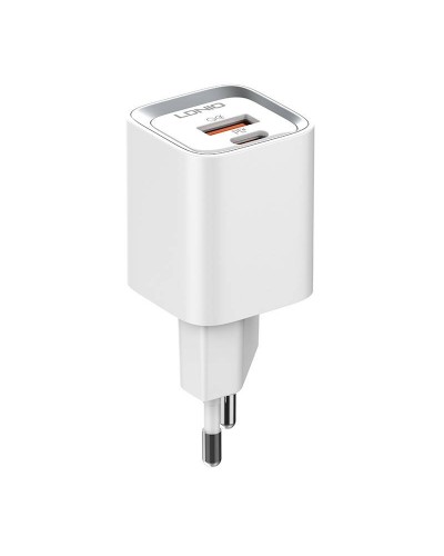 Incarcator de retea LDNIO A2318C, 1x USB, 1x USB-C, PD, QC 3.0, 20W - Alb