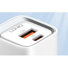 Incarcator de retea LDNIO A2318C, 1x USB, 1x USB-C, PD, QC 3.0, 20W - Alb