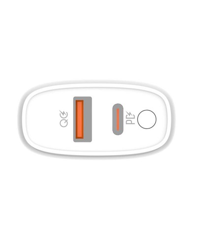 Incarcator de retea LDNIO A2424C, 1x USB, 1x USB-C, PD, QC 3.0, 20W - Alb