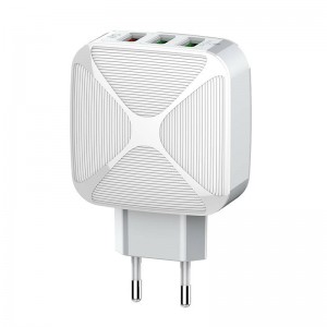 Incarcator de retea LDNIO A3310Q, 3x USB, QC 3.0, 30W - Alb
