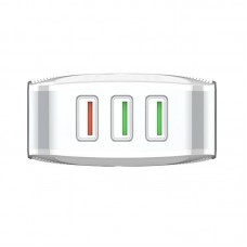 Incarcator de retea LDNIO A3310Q, 3x USB, QC 3.0, 30W - Alb