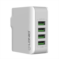 Incarcator de retea LDNIO A4403, 4x USB, 4.4A, 22W - Alb